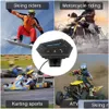 CAR Bluetooth Motorcycle Hełm słuchawkowy słuchawkowy słuchawki Bezprzewodowy silnik rowerowy ręce stereo słuchawki Redukcja szumów z mikrofonem DHAP