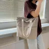 Evening Bags Large Canvas Women Shoulder Shopper Bag Japanese Ladies Luxury Designer Cotton Cloth Tote For Woman 2023 Big Female Handbags