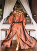 Maillots de bain pour femmes Beach Kimono Cover Ups pour femmes Café Tie Dye Wrap Robes Bohemian Pareo Summer Holiday Maillots de bain 230914