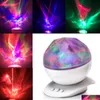 Nocne światła Diamond Aurora Borealis LED Projektor Lampa Lampa Kolor Zmiana 8 nastrojów USB Światło z głośnikiem Nowość Drop DH4S3