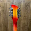 Лучший вишневый красный джазовый электрогитара, 12-String Rickenback 360, Half-Hollow, Ricken 330