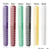 Escovas de cabelo 10 cores pentes profissionais barbeiro cabeleireiro escova anti-estática pro salão de beleza ferramenta de estilo 0770 gota entrega dh0cl