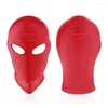 Bérets Arrivée 1/2/3 Hole Unisexe Spandex Blaclava Open Mouth Head Mask pour le jeu de rôle de jeu esclave