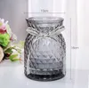 Modern Simple and Transparent Open Glass Short Vase Decoration Wide Mouth Dining Table Large Diameter Glass Vase Wholesale