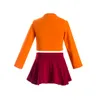 Family Matching Outfits Girls Daphne Blake Dress Costume Skater Halloween Women Cosplay Fitted Skirt Outfit kids Velma Fred or Shaggy costume 230914