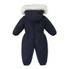 Down Coat 30 Winter Baby Clothes Thicken Warm Jumpsuits Snowsuits Girl Boy Hooded Jacket Waterproof Rompers Ski Suits Kids Ytterkläder 230914