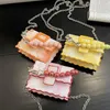 Evening Bags Cute Mini For Women Fashionable Party Candy Color Pearl Handbag Leather Small Square Purse Summer Chain Shoulder Bag Ladies