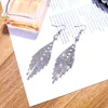 Dingle örhängen koreanska långa tofs mode temperament hypoallergen silver smycken