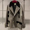 Frauen Designer -Anzüge Blazers Jacke Mantel Kleidung Frühling Herbst Neu veröffentlicht Retro Color Contrast Top M131