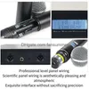 Mikrofon Wireless G-Mark Glxd4 Professionelles System Uhf Dynamic Mic Matic Frequency 80M Party Stage Host Church Microphones Drop Delivery