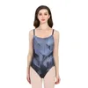 Scen Wear Ballet Leotard för kvinnors yoga gymnastik kostymer vuxna moderna danskläder tryckt bodysuit -tävlingsprestanda kläder