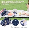 Yemek takımı Japonca Drawstring öğle yemeği kutusu çantası sevimli makyaj temini hediye pamuk keten iş
