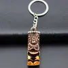 Key Rings Whole 12pcsLOT Cool boy men039s totem Tiki man keyrings Keychains Car Key Rings for Children039s gift KR269838015 x0914