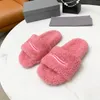 حذاء Dupe AAAAA Designer Slippers الصوف صندل دافئ شريحة شريحة النعال النعمة رائحة فروي شرائح الصنفرة