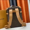 Discovery Classic Designer man student Backpack for men genuine leather double shoulder bag design handbag Backpacks 44752 Classic elegant case bag 10A