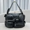 Men Designer Bag Large Shoulder Bag Fine Grain Sheep Leather Man Tote Bag Multiple Pockets Handabg Earphone Bag Card Bag Super Top Mirror Quality Messenger Bags Totes