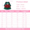 Robes de fille VIKITA Filles Année de Noël Robes Enfants Elk Flocons de neige Imprimer Manches longues Automne Hiver Princesse Robe de mode mignonne 3-12 ans 230914