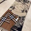 2023 Europeiska och amerikanska nya high-end öppna kvinnor Autumn/Winter Scarf Cape Scarfs sjalar B01