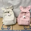 School Bags Fashion Pink For Girls Designer Kawaii Pig Ear Animal Backpack Women Travel Outing Student Book Bag