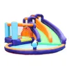 Casetta da gioco gonfiabile Scivolo per bambini Parco acquatico Scivolo Castello da salto Casa di rimbalzo con ventilatore Jumper per bambini Giochi da interni all'aperto Divertimento Piccolo cortile