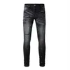 Calças de brim roxas Jeans de grife Calças jeans masculinas bordadas Calças com buracos da moda EUA tamanho 29-40 Calças com zíper hip hop mais vendidas Versão mais recente02