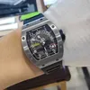 Otomatik Mekanik Saat Richarmilles Sports Hollwatches Richarmiller Serisi Swiss Watches Mens Serisi Otomatik Mekanik İçi Boş Tarih Ekran 48x40 WNFIP