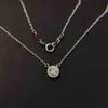 Pendentif Colliers Collier pendentif de luxe Designer brillant grand rond Zircon cristal tour de cou de charme pour les femmes mode mariage amour bijoux x0913