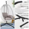 Hammocks Egg Hammock Chair Hanging Swing With Metal Stand And Cushion Drop Delivery Home Garden Furniture Outdoor Otcfr