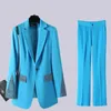 Women's Two Piece Pants Women Prom Office Trousers Suit Sequin Blazer Jacket Coat Top And Pant Set Matching Outfit Ladies Work 2023 Clothing