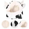 Cat Costumes Denim Outfit Pet Dog Cow Transformation Hat Plush Shaped Cap Cosplay Costume Clothing White Shearing Party Ornament