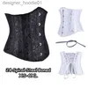 Mulheres Shapers Corset 24 Full Steel Bone Cintura Cincher / Trainer Satin Corset Cintura Treinamento Espartilhos Underbust Plus Size Corset Modeling Strap XS-6XL L230914