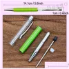 Beyaz Kalem Toptan Öğrenciler Colorf Crystal Ball DIY Boş Pen Okulu Ofis İmzası BH2542 TQQ DROP TESLİM