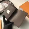 Modeontwerper kaarthouder paspoorthouders portemonnee met doos bloemen letters raster hoge kwaliteit gratis verzending