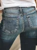 Dżinsowe dżinsy dżinsowe kobiety są cieńsze rozryte otwory i szczupła osobowość x0914