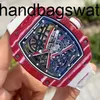 VS Factory Miers Ricas Watch Swiss Movement Automatic Rubber Strap 475mm RM67-02 Wine Red HB7GZ6VH