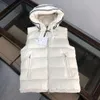 Men's down vest Solid color fashion designer style hooded zipaeper coveread short personality suitable for outdoor warm coat