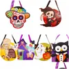 Otros suministros festivos para fiestas Nuevo Halloween DIY Bolsa de regalo de papel Dibujos animados Bolsas de dulces creativas Niños Bolsos hechos a mano Skl Pumpkin Produ DH0U1