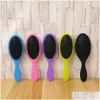 Brosses à cheveux 10pcs / lot peigne brosse salon démêlant enfants doux femmes hommes peignes humides poils secs poignée livraison directe produits soins Sty DH63I