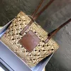 Totes Luxury large totes Shopping Bags Fold Straw weave handbags Designers Shoulder crossbody bag Casual famous purses beach Bag53blieberryeyes