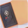 Women Keychain Heart Key Ring Cute Pu Chain Bag Charm Boutique Car Holder Design Keyring Accessories 13 Colors Drop Delivery