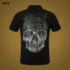 NUEVO PP Hombres Polo Camisa Verano Calavera Diamante Phillip Llano Manga corta Diseñador Camiseta Harajuku Camiseta Marca Calaveras Imprimir Tops Streetwear FP9013