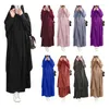 Ethnische Kleidung Ramadan Jilbab 2-teiliges Abaya Khimar-Set Muslimische Frauen Gebetskleidungsstück Langer Hijab-Rock Islamische Djellaba Dubai Niqab Burka