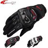 GK-224 Carbon Protect Leather Mesh Glove Motorcycle Downhill Bike Off-road Motocross Gloves For Men258s