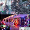 Sznurki LED Twinkle Fairy Light Lights Dekoracja 5m50leds Bateria Bateria Bożego Narodzenia na imprezę Garden CraftsrGB/Warm Drop dostawa Lig Dhksj