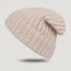 Bérets mode tricoté bonnet chapeau pour femmes hiver hommes Skullies bonnets chapeaux chaud décontracté automne adulte couverture tête casquette