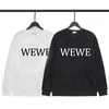 Sweatshirts mit Logo-Stickerei auf der Brust. Klassischer Rundhals-Langarmpullover für Herren und Damen. Frottee-Pullover