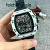 Richardmill Watches Automatic Mechanical Watch Milles Chao Brand Richar Carbon Fiber Mens Fully Calendar Multifunctional Per