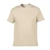 T-shirt da uomo Logo personalizzato 210g T-shirt estiva girocollo a maniche corte in puro cotone Casual Slim-fit Abiti da lavoro Uomo Modello fai da te