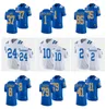 UCLA BRUINS 축구 저지 대학 트로이 Aikman Carnell Lake Greg Dulcich Jonathan Ogden Kenny Easley Dorian Dorian Thompson-Robinson Ken Norton Jr. Blue White Size S-4XL