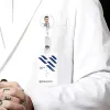 Sublimeringsmärke rulle infällbar medicinsk arbetare arbetskort klipp sjuksköterska id namn kort display tag personal märke innehavare ny 914